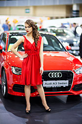Девушки на Моторшоу 2013 (стенд Audi)