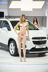 Показ нижнего белья Helena (стенд Chevrolet на Моторшоу 2013)