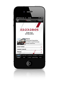 Приложение Audi Sport для iPhone