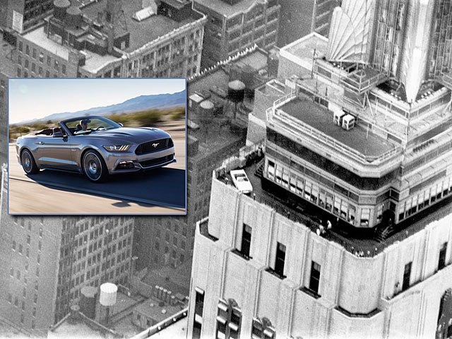 Новый Ford Mustang отмечает 50-летие в Эмпайр Стейт Билдинг