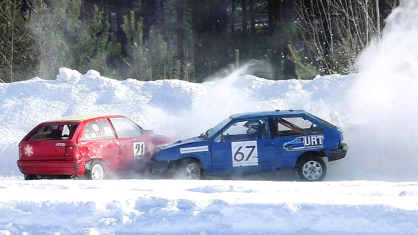 Финал соревнований «Горячий лед 2026» по трековым автомобильным гонкам в классе «Дивизион-2000» (21.02.2026, РСТЦ ДОСААФ)