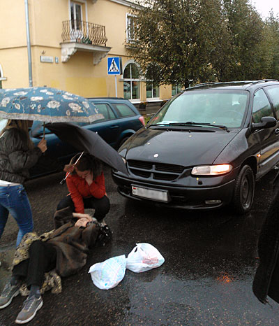 Пьяный водитель сбил стапрушку на пещеходном переходе в Минске