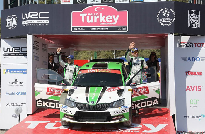 Победа Яна Копецки и Павла Дреслера на Ралли Турции в классе WRC 2 приблизила экипаж заводской команды Skoda к чемпионскому титулу