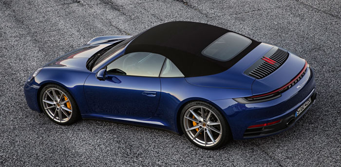 Porsche представляет кабриолет нового поколения 911 (2019)