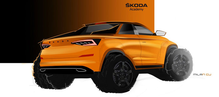 Студенческим концепт-каром Skoda станет пикап на базе модели Kodiaq
