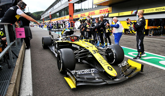 Renault DP World F1 Team на Гран-при Бельгии (2020)
