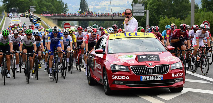 Skoda - официальный главный партнер велогонки Тур де Франс