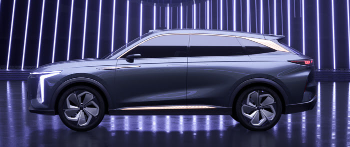 Концепт кроссовера EXEED AtlantiX (2022)